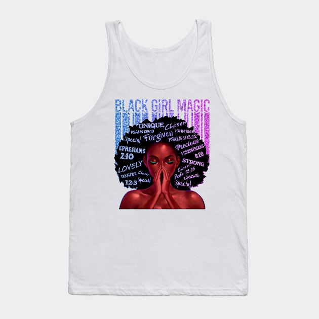 Black Girl Magic, Melanin, Black Women, Black Mom Tank Top by UrbanLifeApparel